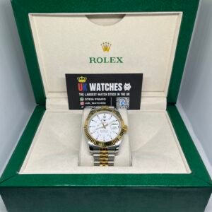 Rolex Sky-Dweller White Dial Yellow Gold Bi-Metal 42mm (1)