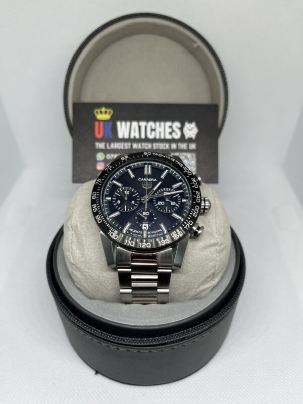 Tag Heuer Carrera Chronograph Black Dial Stainless Steel 44mm (4)