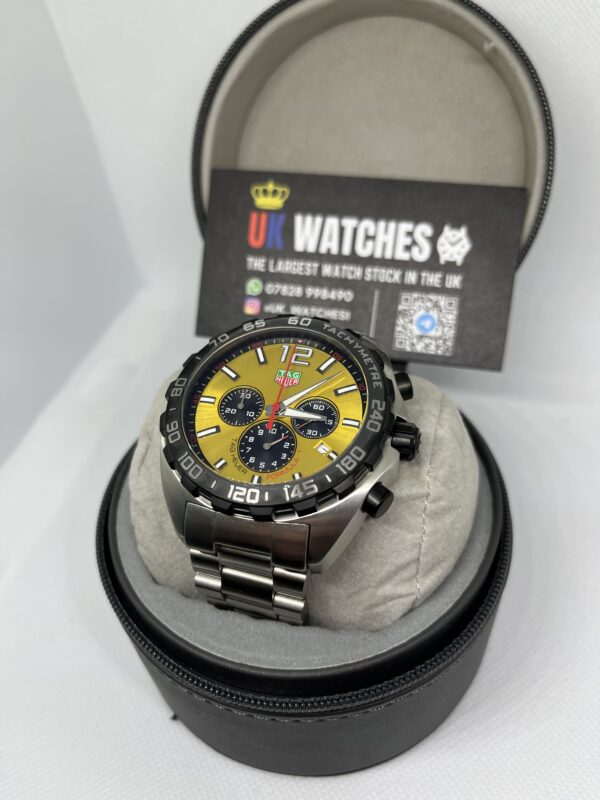 Tag Heuer Formula One Chronograph Yellow Dial 43mm (2)