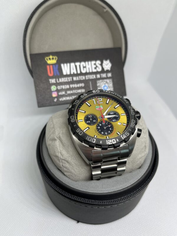 Tag Heuer Formula One Chronograph Yellow Dial 43mm (3)