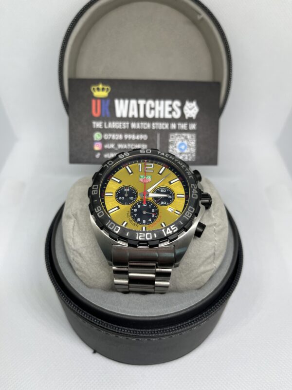 Tag Heuer Formula One Chronograph Yellow Dial 43mm (4)