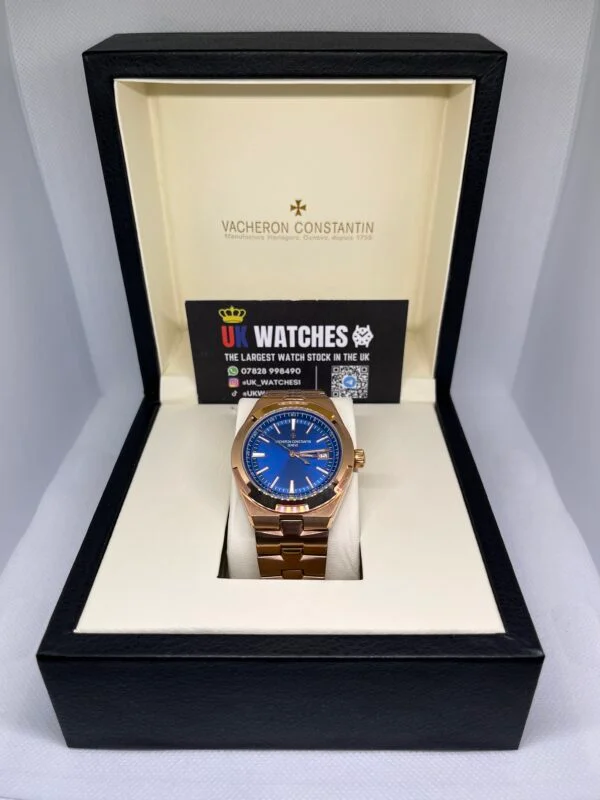 Vacheron Constantin Overseas Blue Dial Full Rose Gold 41mm (1)