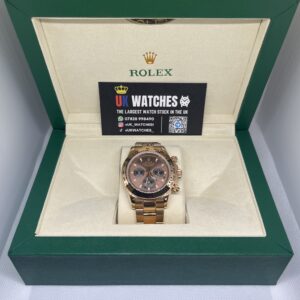 Rolex Daytona 'Chocolate' Dial Full Rose Gold 40mm