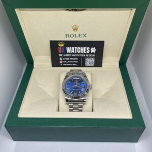 Rolex Day-Date Black Baguette Dial Stainless Steel 40mm