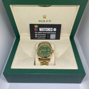 Rolex Day-Date White Dial Full Yellow Gold 40mm