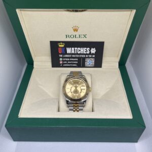 Rolex Sky-Dweller 'Champagne' Dial Yellow Gold Bi-Metal 42mm