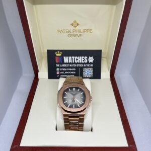 Patek Philippe Nautilus Slate Ombre Dial Full Rose Gold 40mm