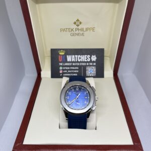 Patek Philippe Aquanaut Chronograph Blue Dial Blue Strap Stainless Steel 42mm