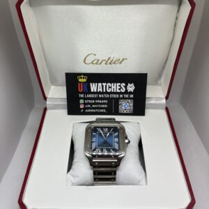 Cartier Santos Blue Dial Stainless Steel 40mm