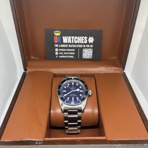 Tudor Black Blue Dial Blue Bezel Stainless Steel 41mm