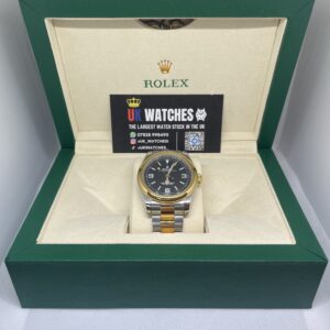 Rolex Explorer Black Dial Yellow Gold Bi-Metal 40mm