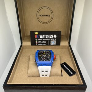 Richard Mille 35-03 'Rafael Nadal' Black Dial Blue Bezel White Strap 43mm