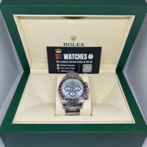 Rolex Daytona 'Ice Blue' Platinum Dial Stainless Steel 40mm Clean Factory 4131 Calibre Movement 1:1