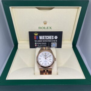 Rolex Land-Dweller White Dial Full Rose Gold Clean Factory 7135 Calibre Movement 1:1
