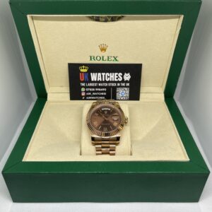 Rolex Day-Date 'Chocolate' Dial Full Rose Gold 40mm