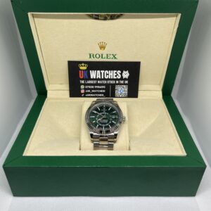 Rolex Sky-Dweller Green Dial Oyster Bracelet Stainless Steel 42mm