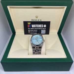 Rolex Land-Dweller 'Ice Blue' Platinum Dial 2025 Release Stainless Steel Clean Factory 7135 Calibre Movement 1:1